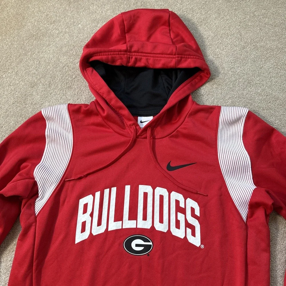 Nike Georgia Bulldogs‎ UGA Team Issue Sideline Hoodie Red Mens S DN6527